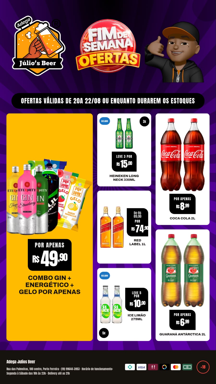 O mesmo encarte no formato post
